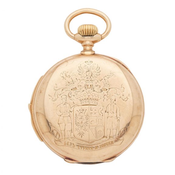 Swiss gold half hunting cased minute repeater Circa 1890 Swiss gold half hunting cased minute repeater Circa 1890