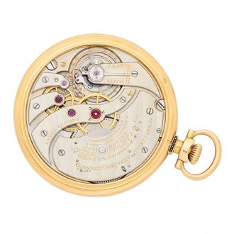 Swiss 18 carat gold and enamel keyless lever watch Circa 1920 Swiss 18 carat gold and enamel keyless lever watch Circa 1920