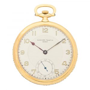 Swiss 18 carat gold and sapphire set keyless watch Circa 1920