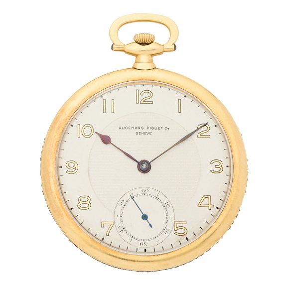 Swiss 18 carat gold and sapphire set keyless watch Circa 1920