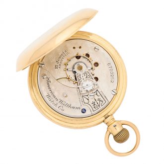 American 18 carat gold keyless lever pocket watch Circa 1896