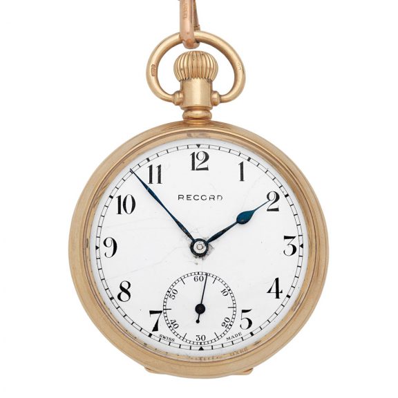 American 9K gold open faced keyless lever watch Circa 1960 American 9K gold open faced keyless lever watch Circa 1960