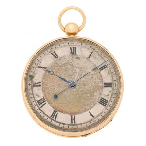 Swiss 18 carat gold open faced gentlemen's watch Circa 1810