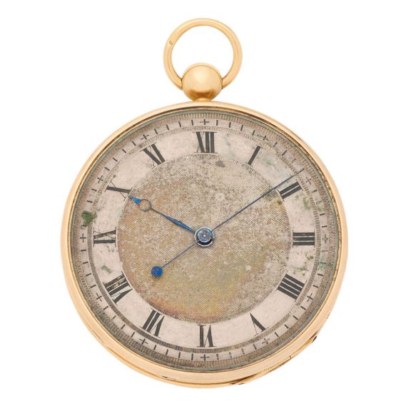 Swiss 18 carat gold open faced gentlemen's watch Circa 1810