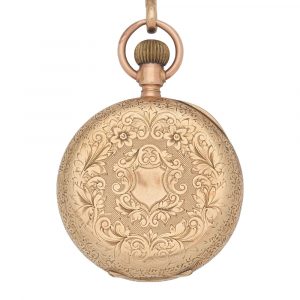 Fine American 10K gold open faced lever watch Circa 1900