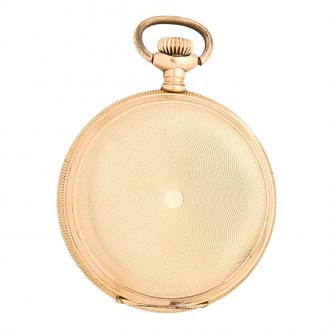 American 14 carat gold hunting cased keyless lever Circa 1898 American 14 carat gold hunting cased keyless lever Circa 1898