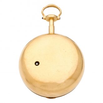 English 18 carat gold pair cased key wind pocket watch Circa 1785 English 18 carat gold pair cased key wind pocket watch Circa 1785