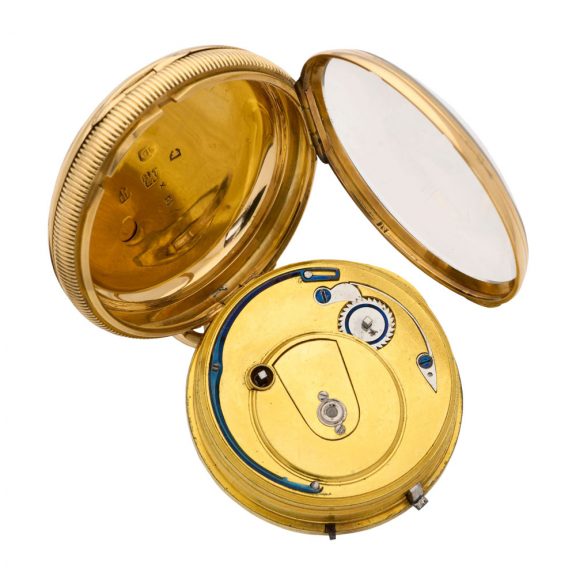 English 18K gold open faced lever pocket watch Circa 1822 English 18K gold open faced lever pocket watch Circa 1822
