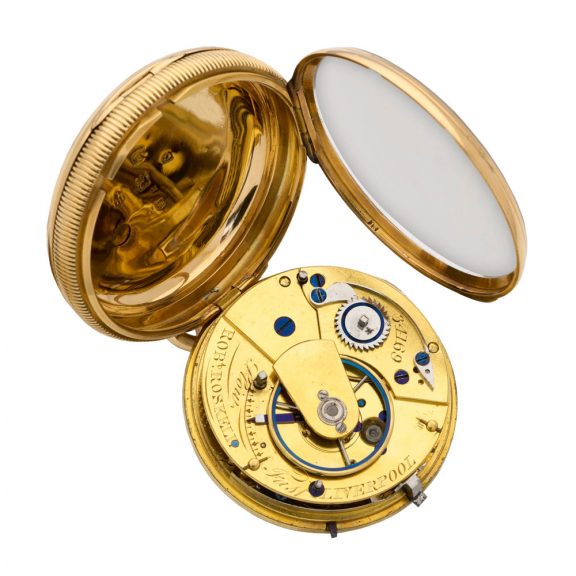 English 18K gold open faced lever pocket watch Circa 1822 English 18K gold open faced lever pocket watch Circa 1822