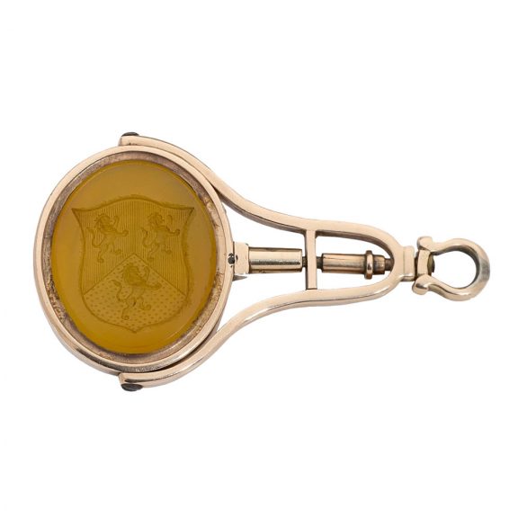 English 18 carat gold key wind duplex pocket watch Circa 1825 English 18 carat gold key wind duplex pocket watch Circa 1825