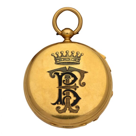 Swiss 18K gold quarter repeating lever watch Circa 1860 Swiss 18K gold quarter repeating lever watch Circa 1860