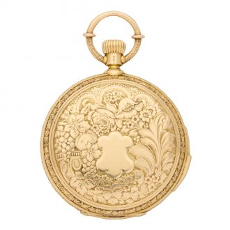 Swiss 18K gold repeating triple calendar with moon phases Circa 1890