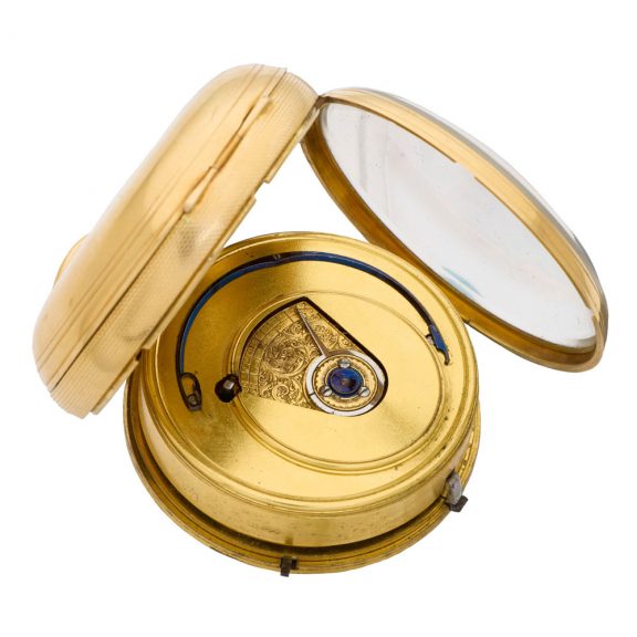 English 18K carat gold open faced lever watch Circa 1860 English 18K carat gold open faced lever watch Circa 1860