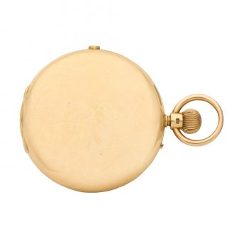 English 18K gold Kew A certified chronograph watch Circa 1895 English 18K gold Kew A certified chronograph watch Circa 1895