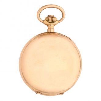 Swiss 18K gold hunting cased complicated watch Circa 1915