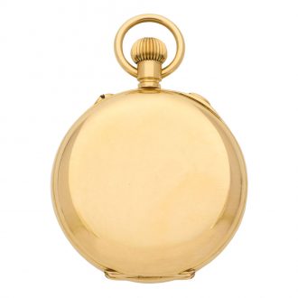 Swiss 18 carat gold split second chronograph watch Circa 1908 Swiss 18 carat gold split second chronograph watch Circa 1908
