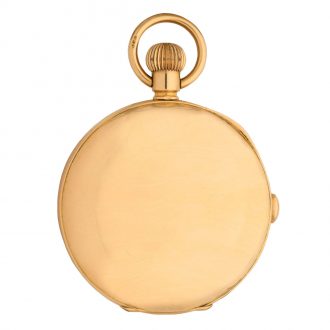 Swiss 18K gold hunting cased lever chronograph Circa 1912