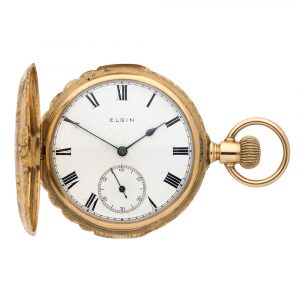 Fine American 14K gold hunting cased watch Circa 1913