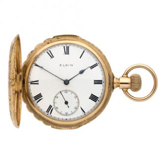 Fine American 14K gold hunting cased watch Circa 1913