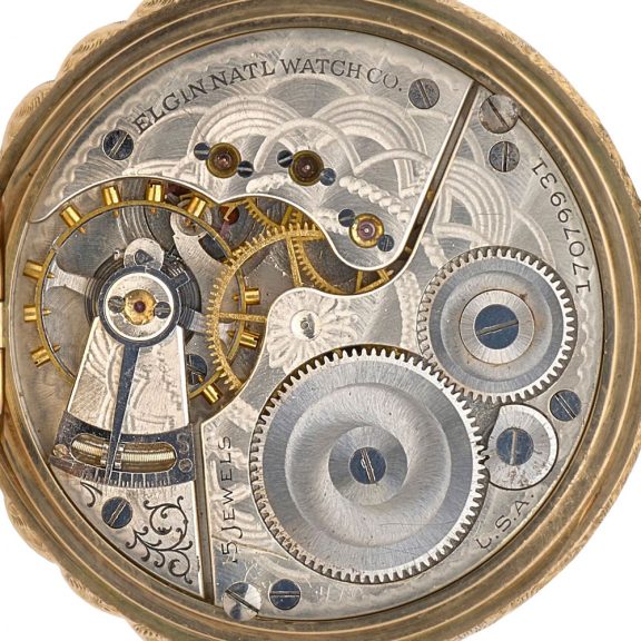 Fine American 14K gold hunting cased watch Circa 1913 Fine American 14K gold hunting cased watch Circa 1913