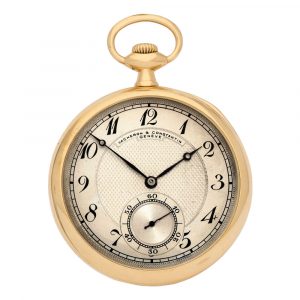 Swiss 18 carat gold open faced gentlemen's watch Circa 1905