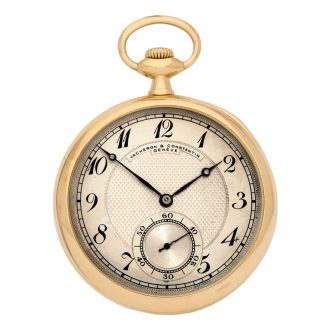 Swiss 18 carat gold open faced gentlemen's watch Circa 1905