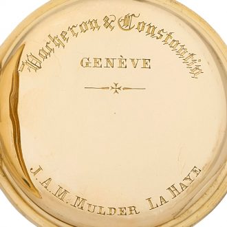Swiss 18 carat gold open faced gentlemen's watch Circa 1905