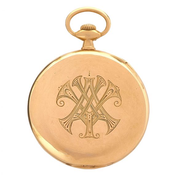Swiss 18 carat gold open faced gentlemen's watch Circa 1905 Swiss 18 carat gold open faced gentlemen's watch Circa 1905