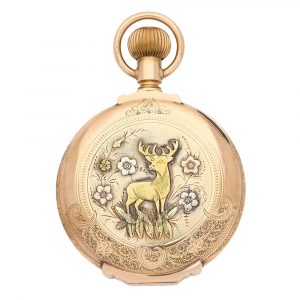 Fine American 14K gold hunting cased watch Circa 1905
