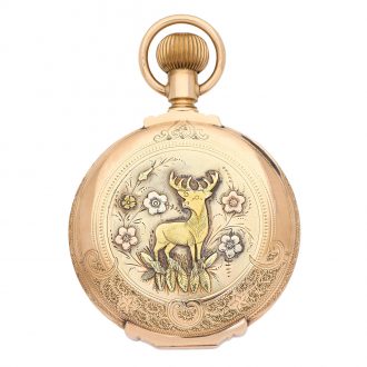 Fine American 14K gold hunting cased watch Circa 1905