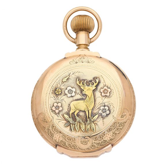 Fine American 14K gold hunting cased watch Circa 1905