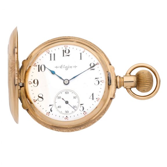 Fine American 14K gold hunting cased watch Circa 1905 Fine American 14K gold hunting cased watch Circa 1905