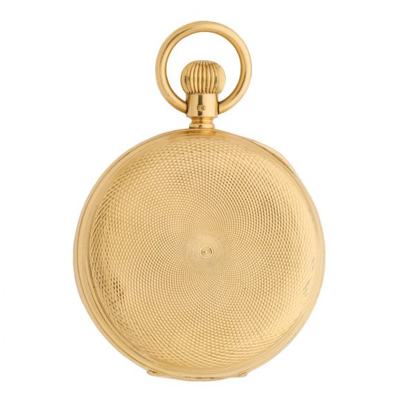 American 18 carat gold hunting cased keyless watch Circa 1921 American 18 carat gold hunting cased keyless watch Circa 1921