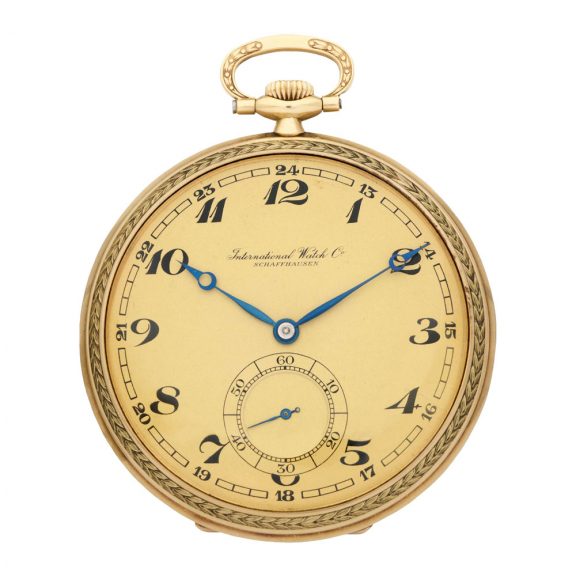 Swiss 14 carat gold open faced keyless lever watch Circa 1925 Swiss 14 carat gold open faced keyless lever watch Circa 1925