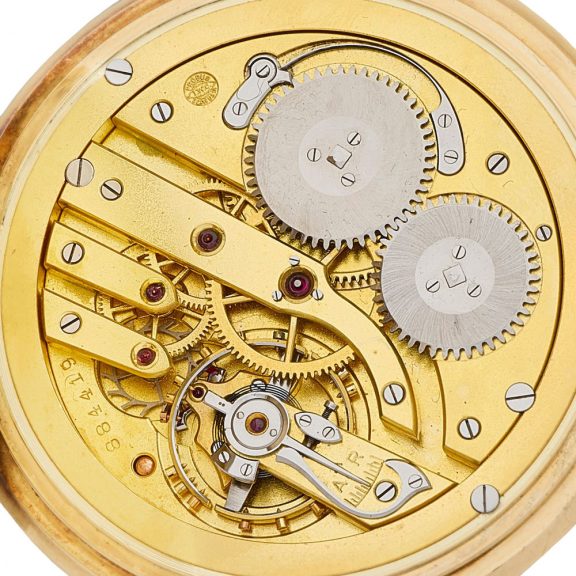 Swiss 14 carat gold open faced keyless lever watch Circa 1925 Swiss 14 carat gold open faced keyless lever watch Circa 1925