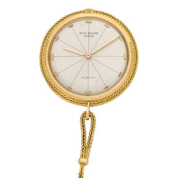 Rare Swiss 18 carat gold open faced keyless watch Circa 1955 Rare Swiss 18 carat gold open faced keyless watch Circa 1955