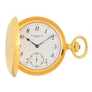 Swiss exceptionally rare gold keyless pocket watch Circa 1892