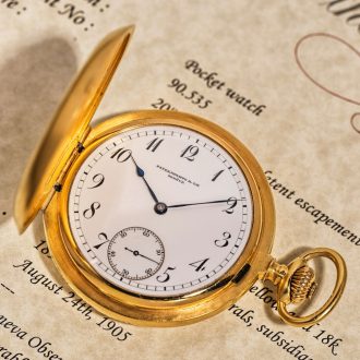 Swiss exceptionally rare gold keyless pocket watch Circa 1892
