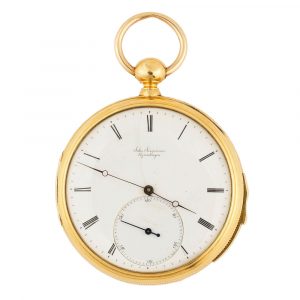 Danish 18K gold quarter repeating chronometer watch Circa 1850