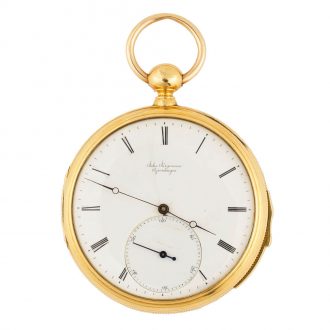 Danish 18K gold quarter repeating chronometer watch Circa 1850