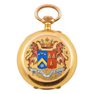 Fine French 18 carat gold keyless cylinder ladies' watch Circa 1880