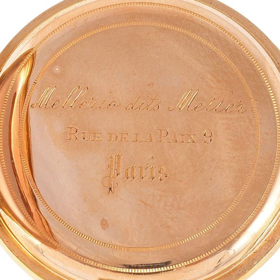 Fine French 18 carat gold keyless cylinder ladies' watch Circa 1880 Fine French 18 carat gold keyless cylinder ladies' watch Circa 1880