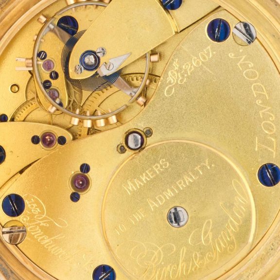 English gold open faced keyless lever pocket watch Circa 1908 English gold open faced keyless lever pocket watch Circa 1908