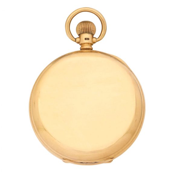 American 18 carat gold hunting cased keyless watch CIrca 1938 American 18 carat gold hunting cased keyless watch CIrca 1938