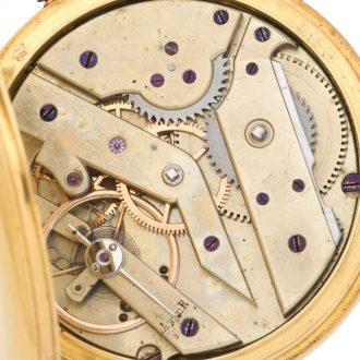 French 18 carat gold half hunting cased ladies' watch Circa 1900 French 18 carat gold half hunting cased ladies' watch Circa 1900