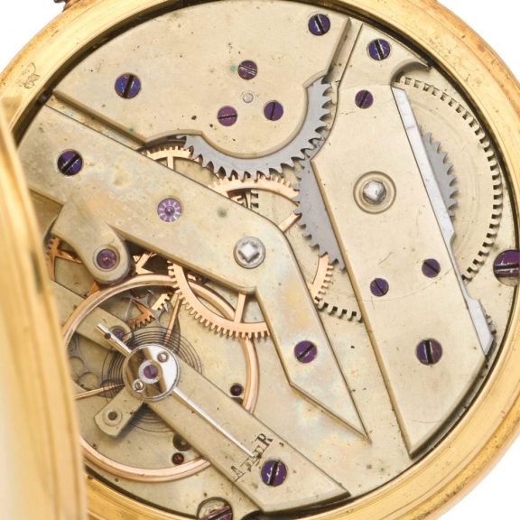 French 18 carat gold half hunting cased ladies' watch Circa 1900 French 18 carat gold half hunting cased ladies' watch Circa 1900