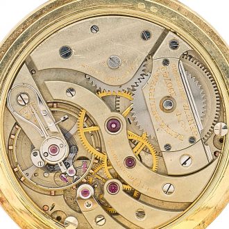 Swiss 14K gold keyless lever gentlemen's watch Circa 1920