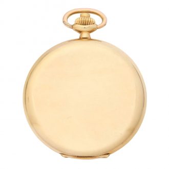 Swiss 14K gold keyless lever gentlemen's watch Circa 1920
