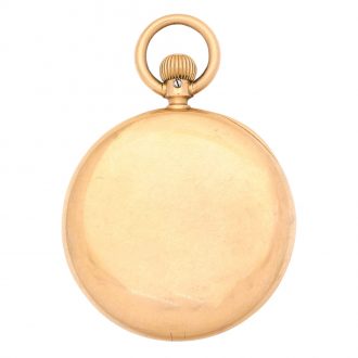 Swiss 18 carat gold open faced gentlemen's watch Circa 1910