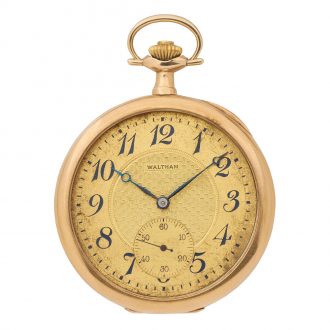 American 14K gold open faced keyless lever watch Circa 1904